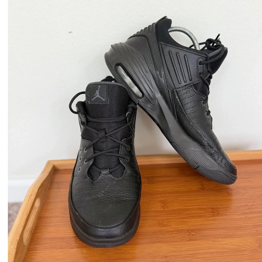 Jordan Max Aura 5 Triple Black Mens Basketball Shoes DZ4353-001 Sz 11.5 Athletic